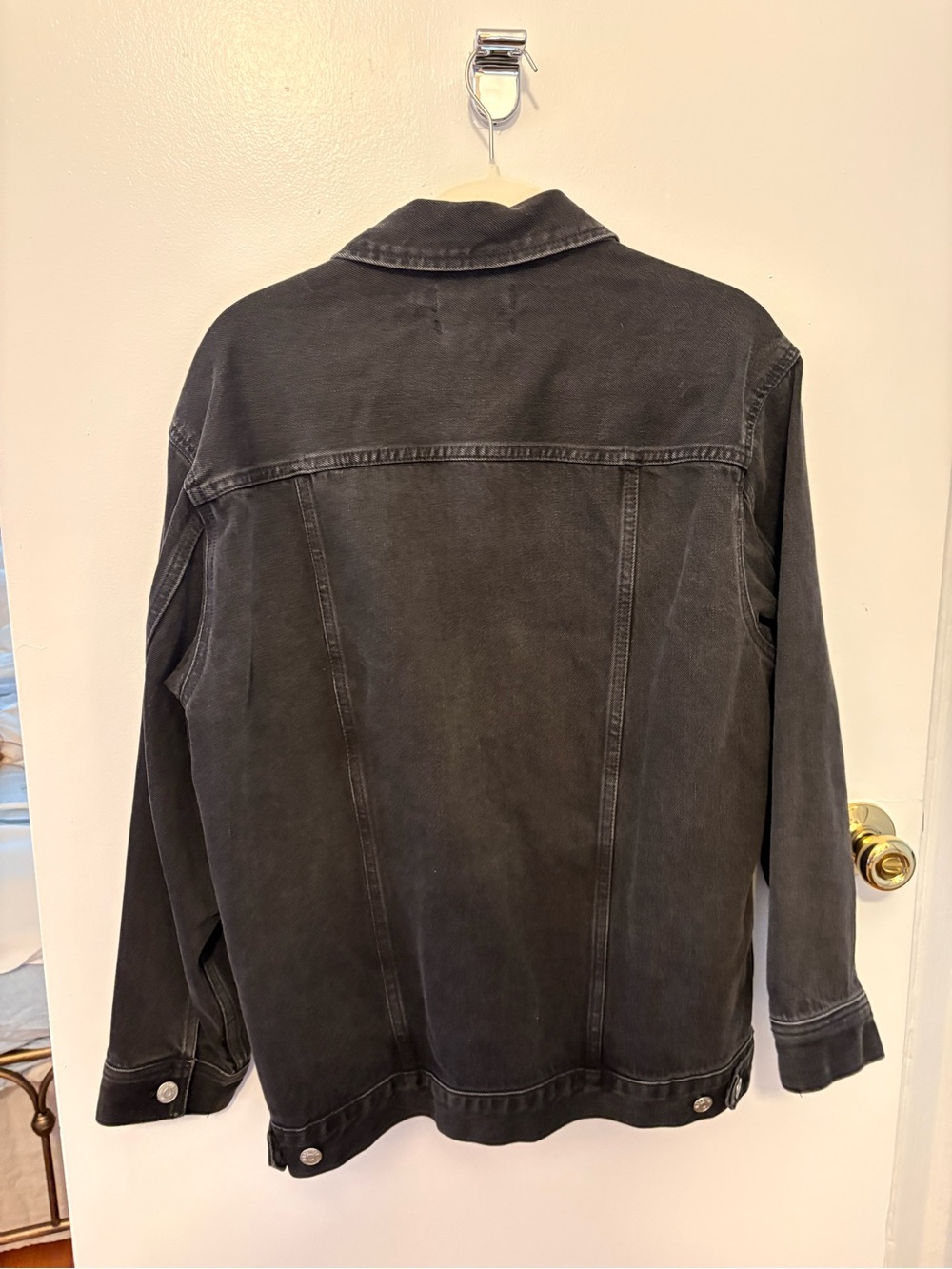 Madewell oversize Denim Trucker Jacket - Picture 6 of 9